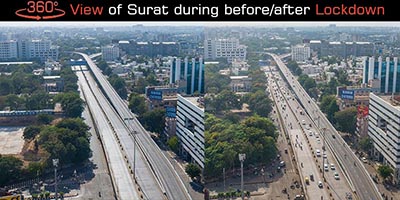Surat during Before-After Lockdown Period